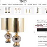 Magnificent large Italian lamp from the 1960s, ceramic / gold.