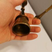 A set of beautiful candlesticks in solid brass.