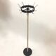 Coat rack on turnstile stand