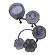 Bougeoir 5 bougies