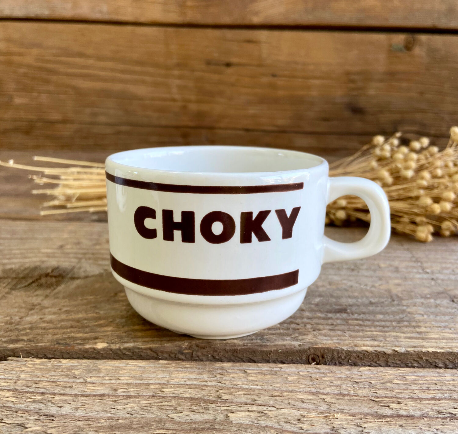 3 vintage choky cups