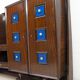 Guglielmo Ulrich Rare meuble bar en noyer italien moderne du milieu du siècle, années 1940