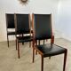 Arne Ovmand Olsen Mogens Kold Lot 6 anciennes chaises scandinave design Denmark en palissandre vintage