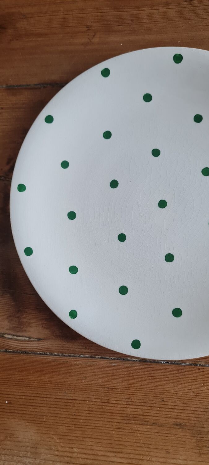 Set de 10 assiettes plates longchamps vintage