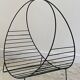 Magazine rack vintage log holder