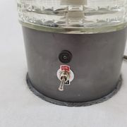 Lampe de table industriel metal graphité et verre Lita