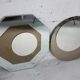 Pair of "kinetic" mirrors, France, circa 1970