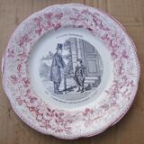 4 assiettes LM & Cie CREIL et Monteras  " les enfants terribles '