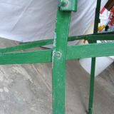 Old metal folding garden table