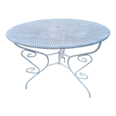 Table de jardin ancienne en fer forgé