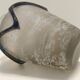 Iridiscent Transparent and Black Scavo Glass Vase attr. to Cenedese, Italy