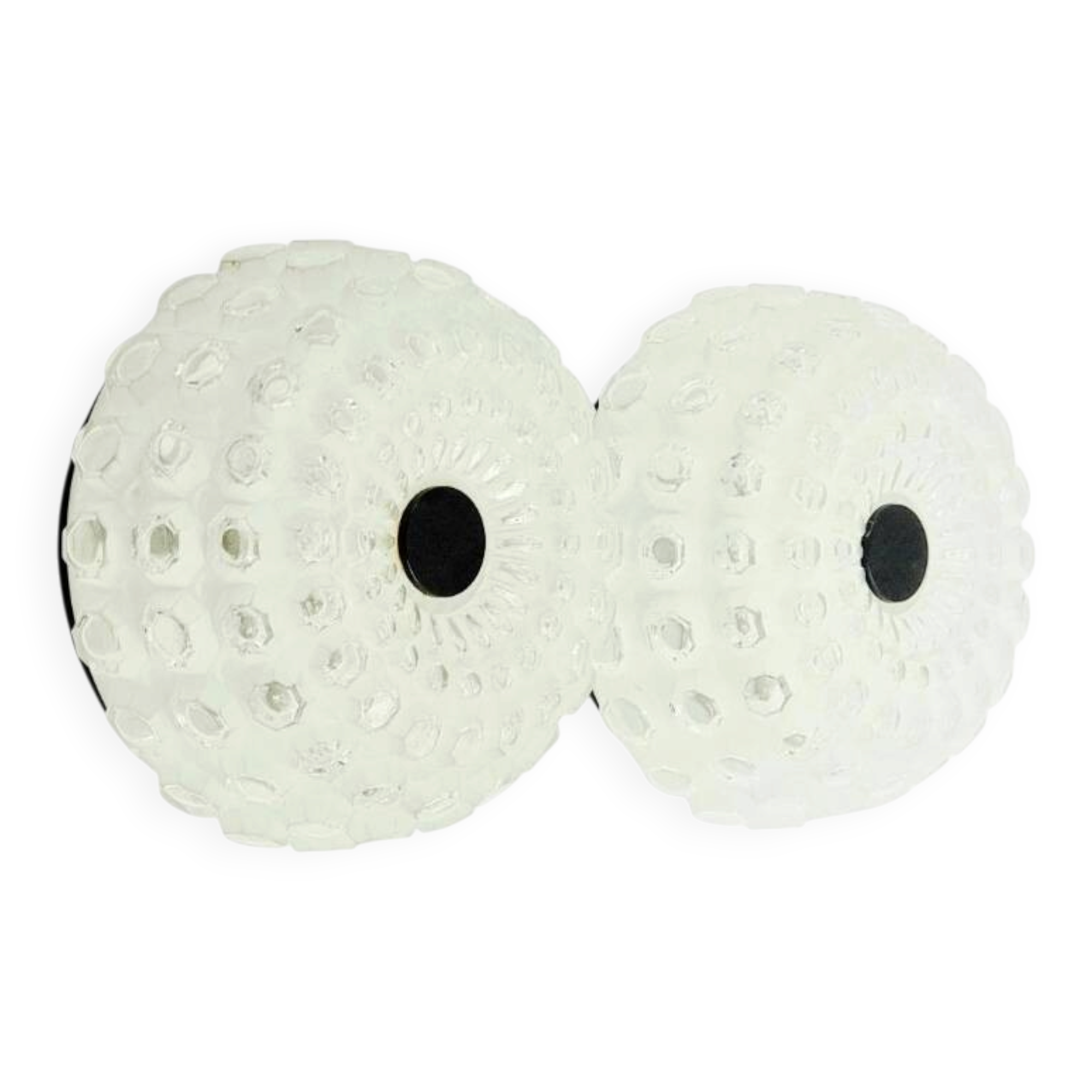 Pair of Mid-Century Diamond Glass Wall Lights from Limburg, Germany, 1960s