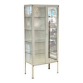 Vintage pharmacy display cabinet