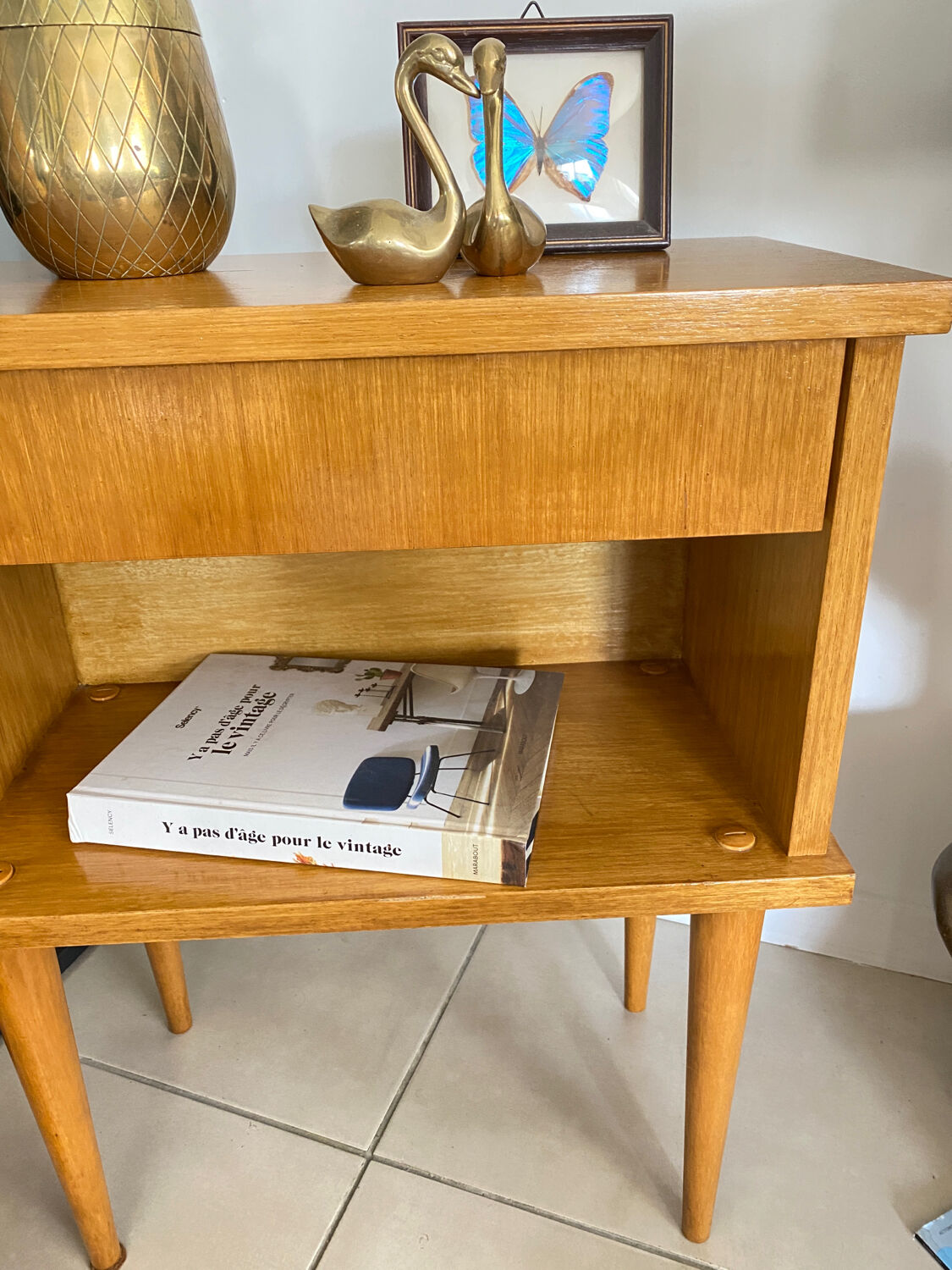 Vintage bedside table