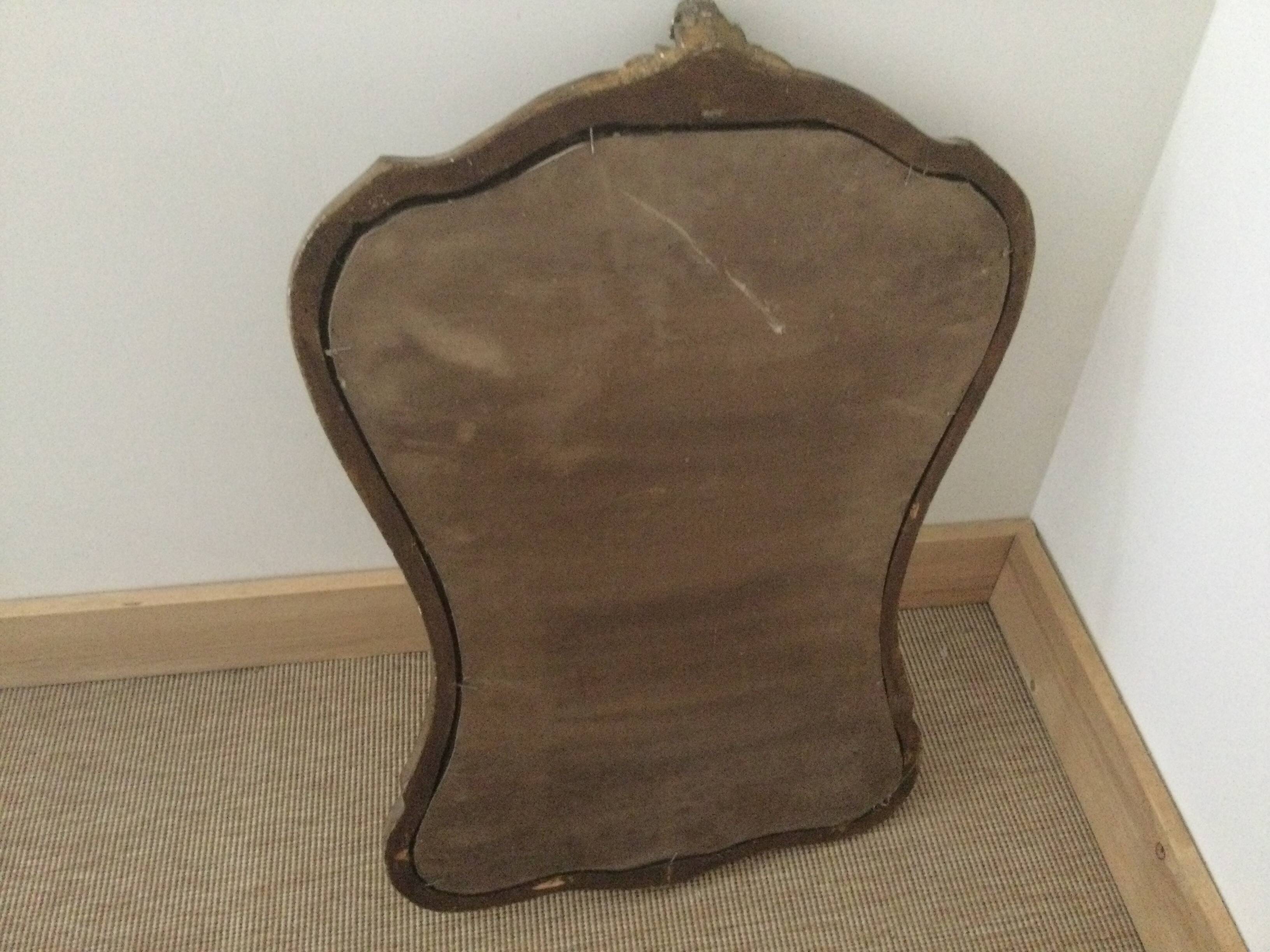 Antique gilded mirror