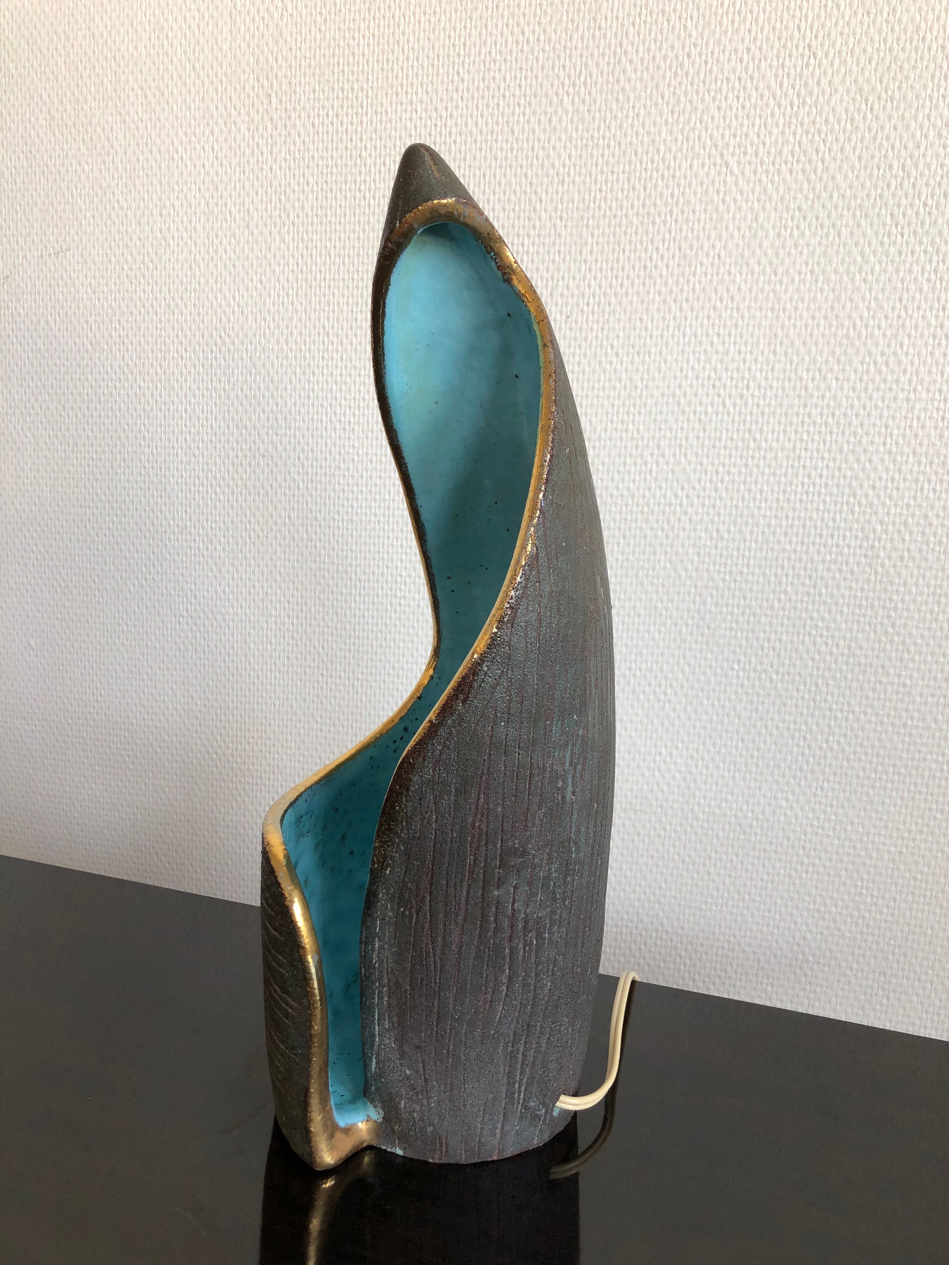 Accolay enamelled ceramic lamp