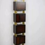 Vintage screen in wood and brass