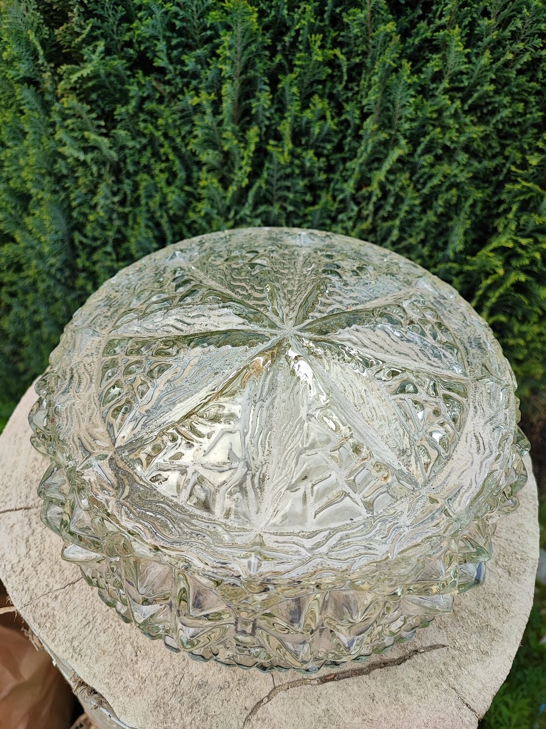 Vintage glass ceiling lamp