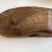 Coupe centre de table XxXL en bois de noyer creusé 1960 monoxyle