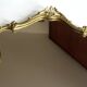 Large wall mirror with a brass frame - Vintage from the 50s