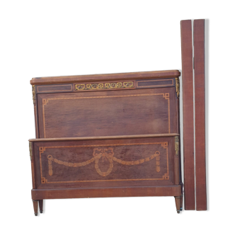 Old wooden bed 140 headboard