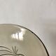 engraved smoked glass vase from the 60s