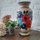 Vase flower power vintage