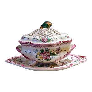 Soupière et plat