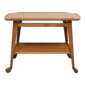 1950s bar trolley in walnut