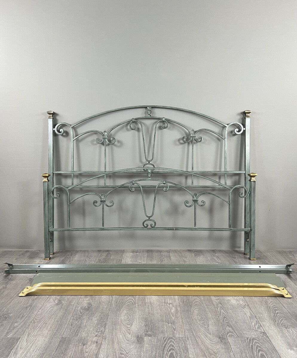 Lacquered metal bed, 20th century