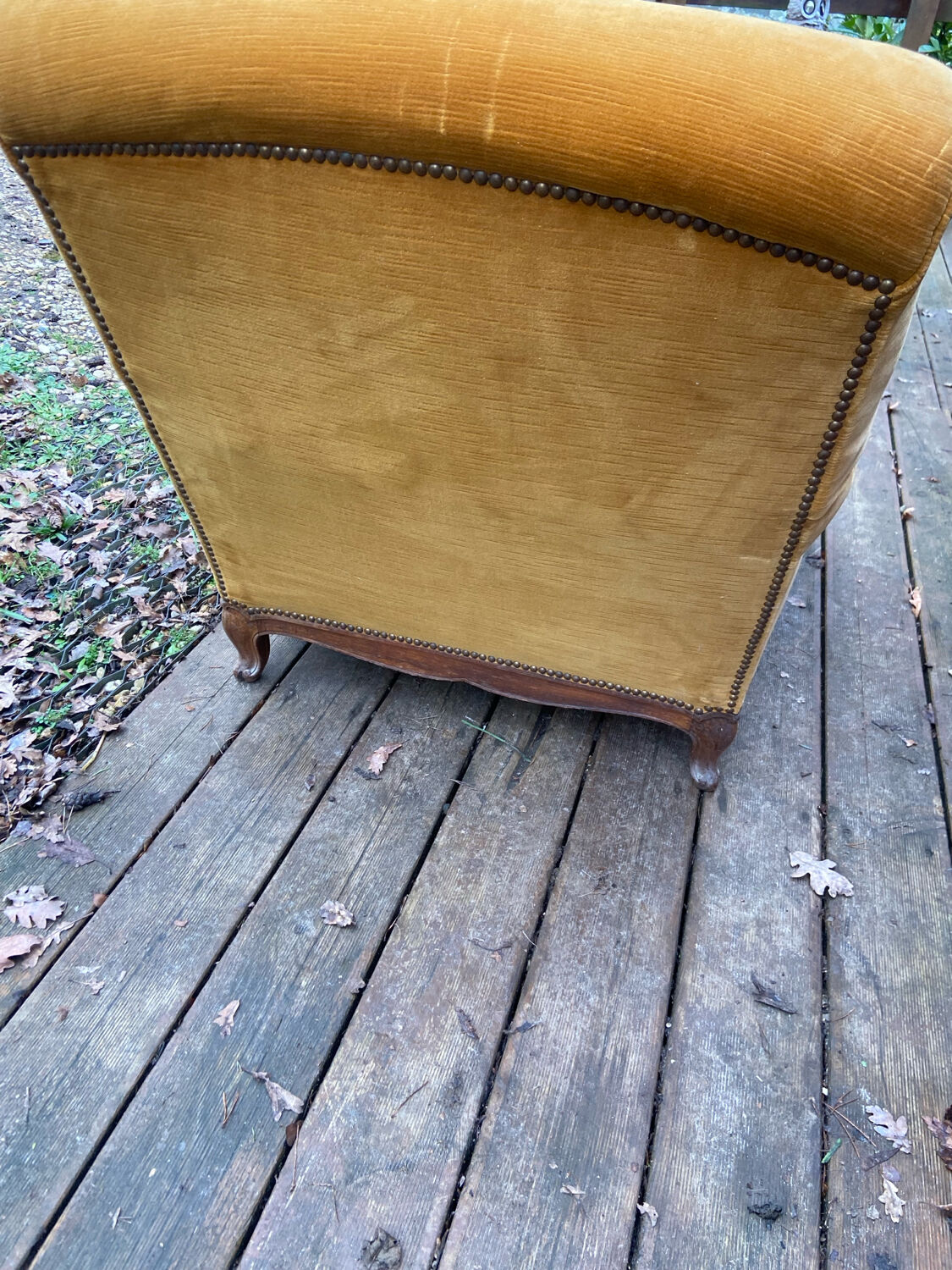 Louis XV style armchair/bergère from the early 20th century.