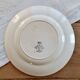 Antique flat plate, Longwy ironstone, Violetta model.