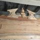 Pine wardrobe with mirror 1900s