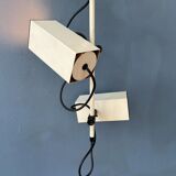 Vintage Philips beige downrod ceiling lamp