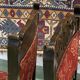 Pair of English Art Nouveau chairs in oak