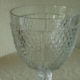 Glass candy box covered pot shower base diamond tip decor