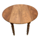 Round solid wood table (folding)