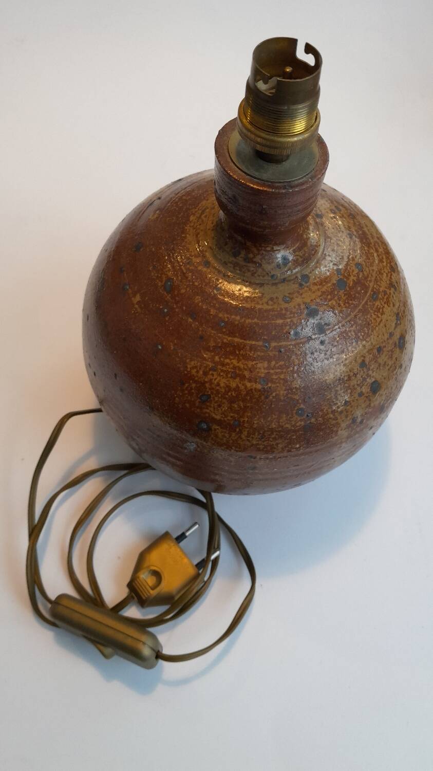 Pyrite stoneware lamp base