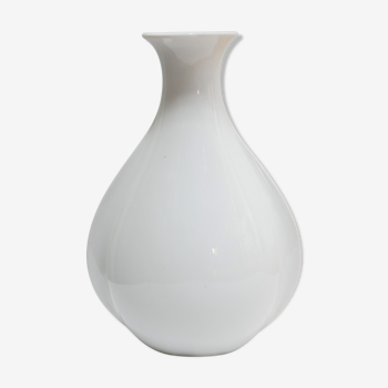 Vase vintage en porcelaine blanche par la manufacture Seltmann Weiden, Allemagne