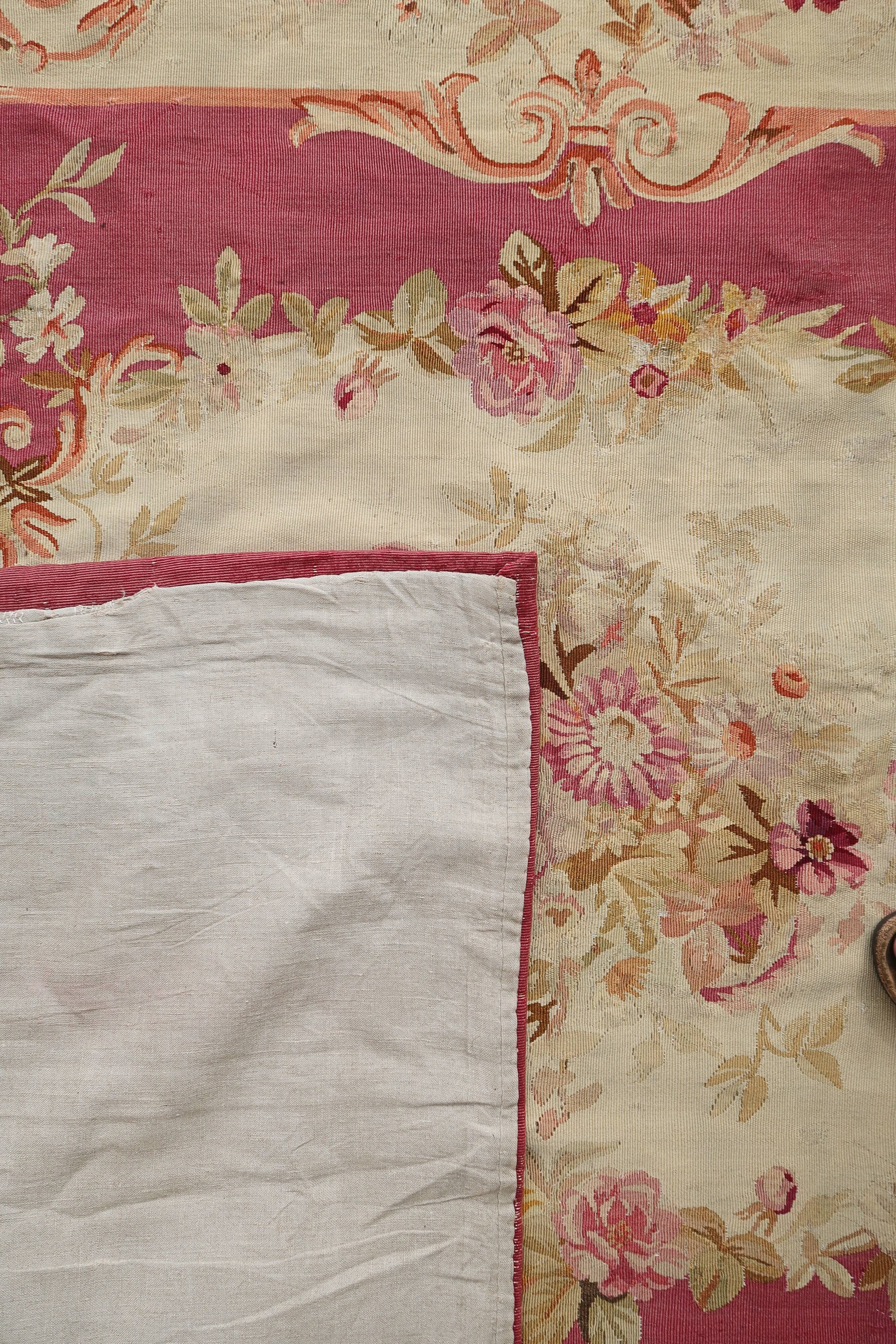 French rug Aubusson 1850