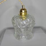 Suspension luminaire 3 globes vintages transparents