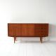 Vintage Scandinavian Teak Sideboard with Striking Grain