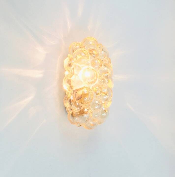 Mid Century Bubble Glass Wall Lamp By Helena Tynell For Limburg, 1960s