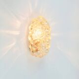 Applique murale en verre bullé du milieu du siècle par Helena Tynell pour Limburg, années 1960