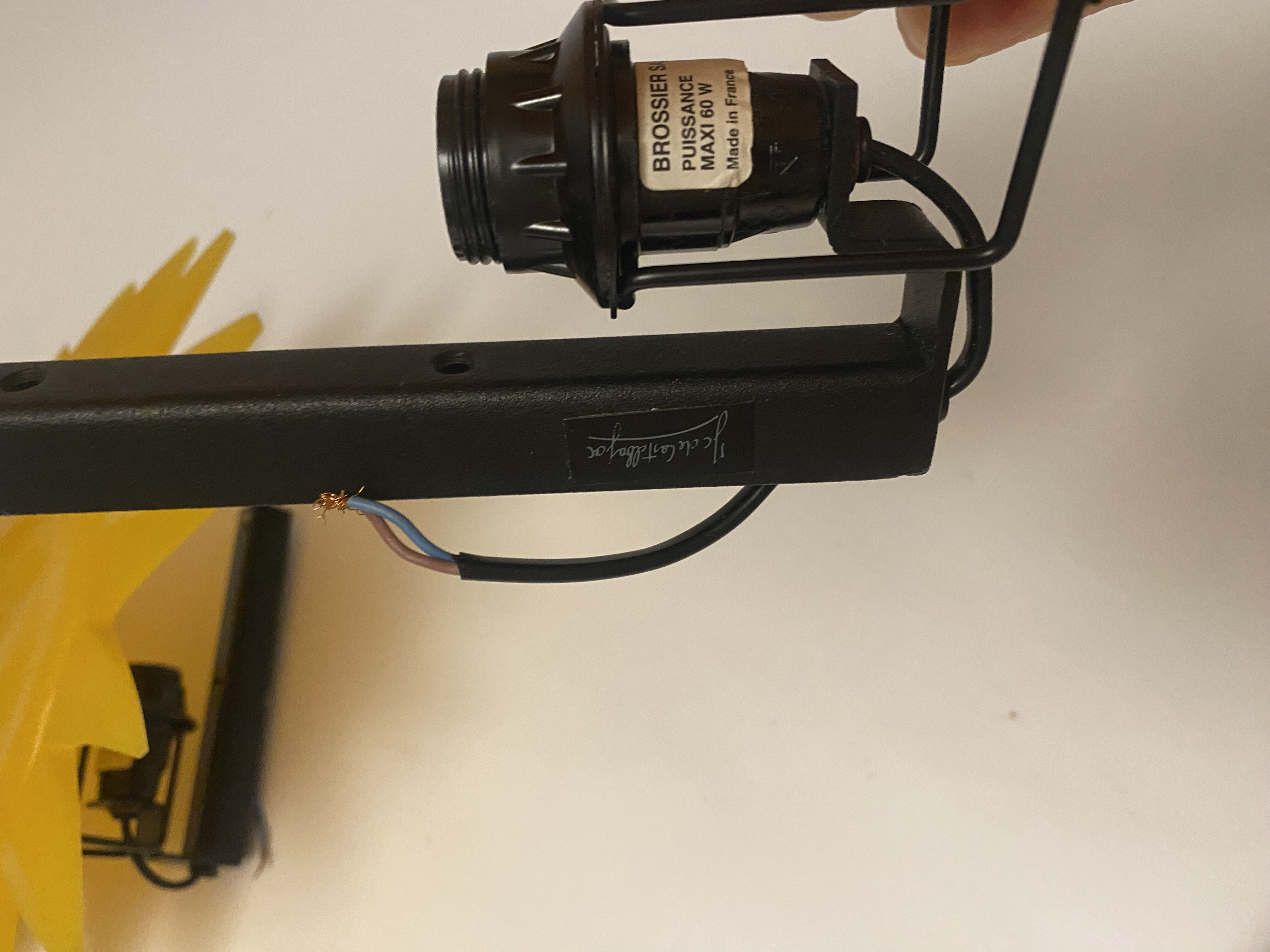 Sun wall lamp by jean-charles de castelbajac for brossier saderne & roset line, 90s.