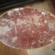 Mahogany and marble side table