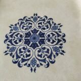 Large antique Gien earthenware dish – braided border – late 19th century