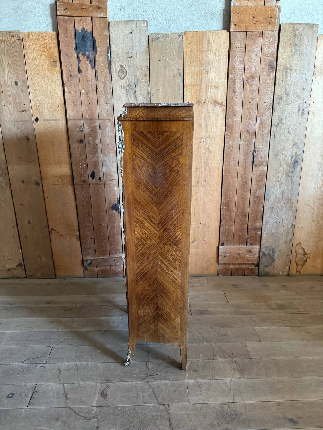 Louis XV style marquetry chest of drawers