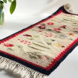 Tapis Rollakan décor de tulipes vintage