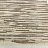 8x11 Brown Beige Minimalist Handmade Wool Kilim Rug, 226x350Cm